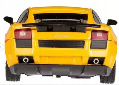 Lodër makinë me pult Lamborghini Super Leggera, shkalla 1:24, për kalamoj 6+, e verdhë