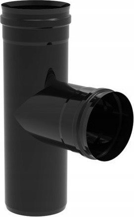 Tresh lidhës oxhaku SpiroFlex SX PEL80T, diametër 80 mm, hekur 2.0 mm, i zi