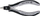 Prerëse diagonale precize Knipex 79 32 125 ESD, për elektronikë, kokë e hollë, e zezë
