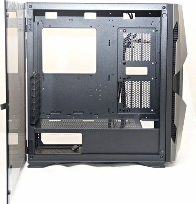 Kasa PC Eurocase ML G Stylus, Midi Tower, panel anësor transparent, e zezë