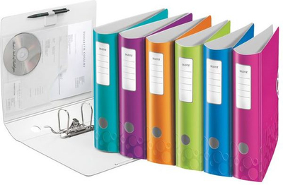 Dosje unazore Leitz 180° Active Wow A4, 82mm, turquoise