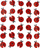 Декоративни налепници Craft with Fun Ladybug Glitter 501870, фигури бубамари, со сјај