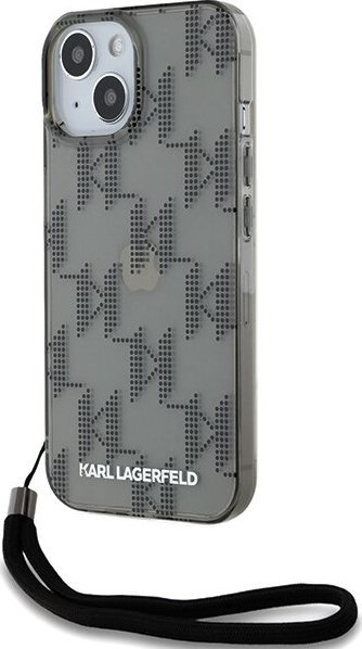 Këllëf telefoni Karl Lagerfeld KLHCP15SHKDPNSK, për iPhone 15 14 13 6.1", hardcase, i zi