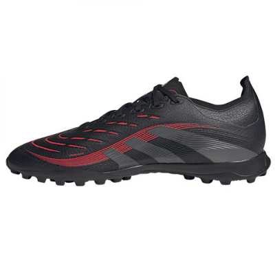 Këpucë futbolli Adidas Predator League Turf Unisex, për fushë sintetike, core black grey four lucid red