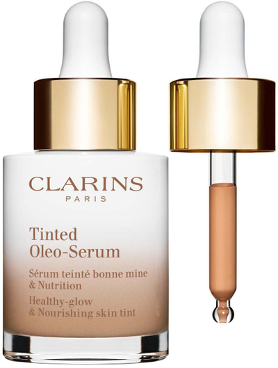 Fondatinë serum Clarins Tinted Oleo-Serum Foundation, 30ml, mbulim i lehtë mesatar, ngjyra Beige