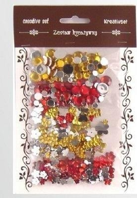 Set dekorativ me guralecë Galeria Hobby, 35g, të verdhë e të kuq
