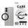 Футрола PanzerGlass CARE Feature Case Samsung Galaxy S25 Edge, проѕирна, со потпирач, црна
