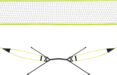 Rrjetë palosëse për badminton Rebel Active, 150 x 300 cm, me çantë transporti