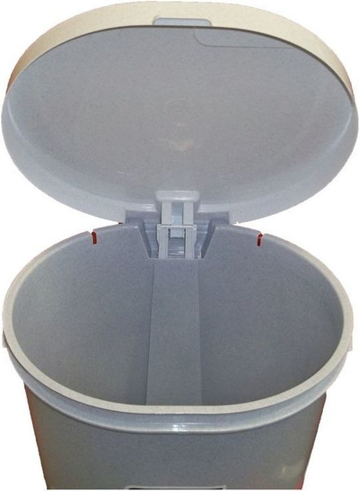 Kosh i mbeturinave me pedale Curver (CUR000145), 25 l, i hirtë