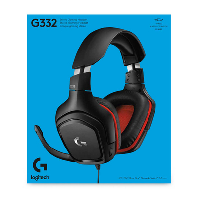 Kufje Logitech G332, me tel, për gaming, të zeza