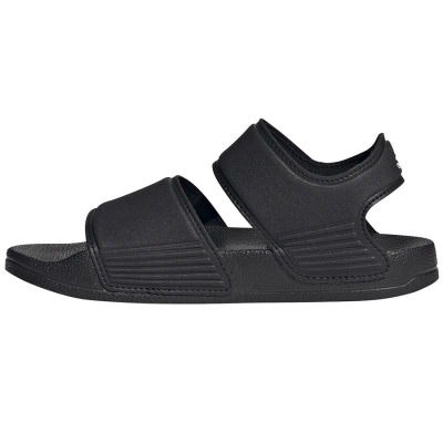 Sandale për kalamaj Adidas Adilette K Jr GW0344, material sintetik, me shirit ngjitës, të zeza