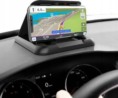 Mbajtëse telefoni për veturë For Cockpit 51J, për pult, për telefona deri 7", e zezë