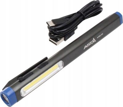 Dritë pen LED Asta A-GAL15C, 300 lm, me magnet dhe grep, gri