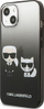 Mbulesë telefoni Karl Lagerfeld për iPhone 13 Mini, 5.4", plastikë, gradient e zezë