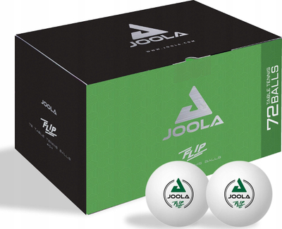 Topa pingpongu Joola Flip 40+, set 72 copë, të bardhë