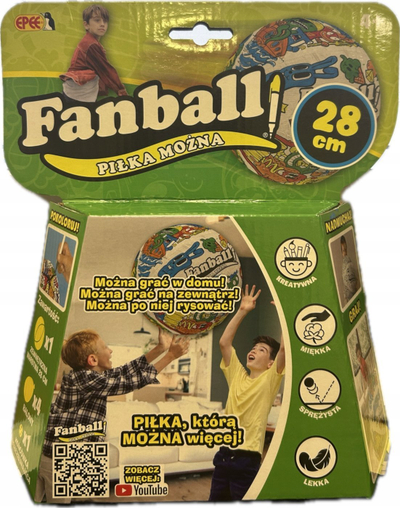 Top frymëz për kalamaj Epee Fanball, 28 cm, i bardhë për me e ngjyros