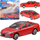 Lodër makinë prej metali Toyota Camry 1:64, me prapanicë me sustë, e kuqe