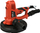Smerilues Yato YT-82340, portokalli
