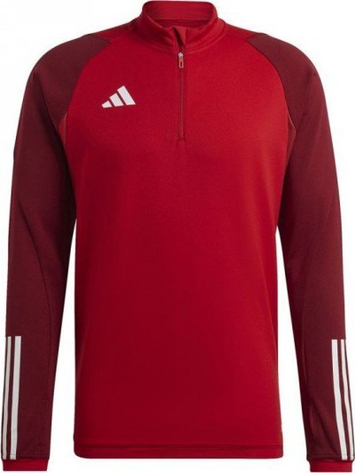 Bluzë stërvitje Adidas Tiro 23 Competition M HI3050, Aeroready, me gjysmë zinxhir, e kuqe