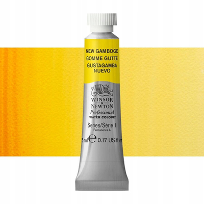 Ngjyrë uji profesionale Winsor & Newton Professional, New Gamboge, 5 ml, e verdhë