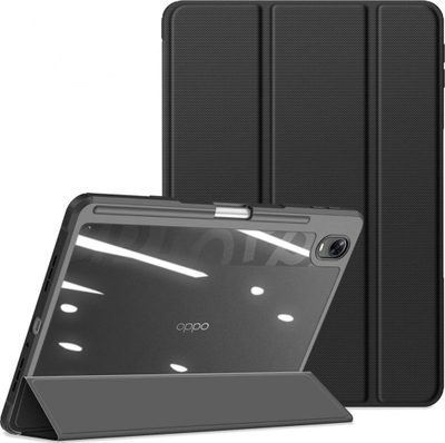Këllëf tablet Dux Ducis Toby për Oppo Pad, me kapak Smart Case, me mbajtëse stylus, i zi
