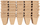 Tabaka fidanësh torfe Verto, 2x5 vrima, 22 x 8.5 x 5.5 cm, set 10 copë