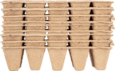 Tabaka fidanësh torfe Verto, 2x5 vrima, 22 x 8.5 x 5.5 cm, set 10 copë