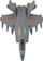 Lodër avion luftarak Leantoys Fighter Plane, shkallë 1:72, me fërkim, gri e errët