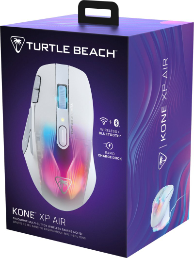 Maus gaming wireless Turtle Beach Kone XP Air, 19K DPI, RGB, i bardhë
