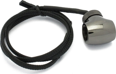 Fiting T për ftohje uji XSPC G1/4 3 way, me sensor temperatureje, i zi