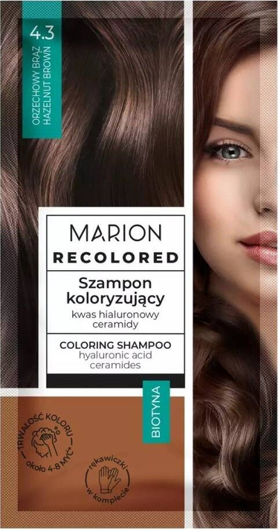 Shampo ngjyruse Marion Recolored 4.3, Nut Brown, 35 ml