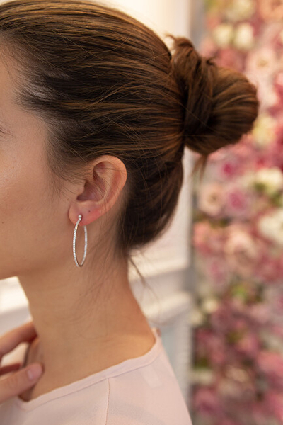 Vathë Hot Diamonds Hoops Topaz DE624