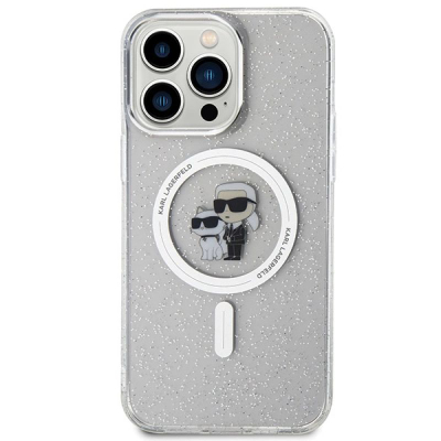 Kapak telefoni Karl Lagerfeld KLHMP15XHGKCNOT, iPhone 15 Pro Max 6.7", MagSafe, transparent