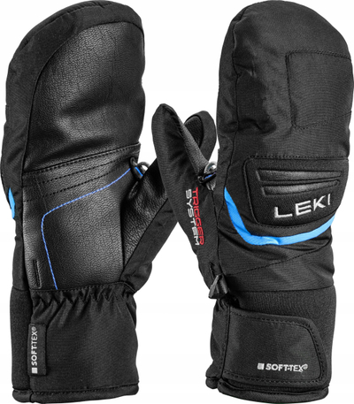 Doreza skish Leki Griffin 3D Junior Mitt 7.0, kalamaj, të zeza