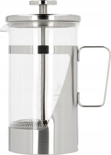 Френч преса Hario Hariol 7 THSV-4-HSV, 600 ml, стакло отпорно на топлина, не’рѓосувачки челик, сребрена