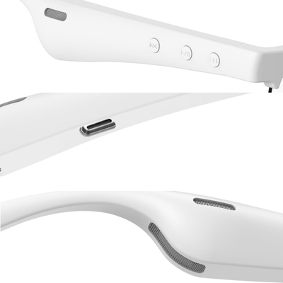 Спортски безжични очила 4smarts SoundGlasses Sport 2, со вградени слушалки, бели