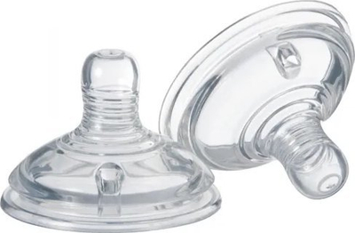 Gicë biberoni Tommee Tippee Closer to Nature, me rrjedhje të rregullueshme, anti kolik, transparente