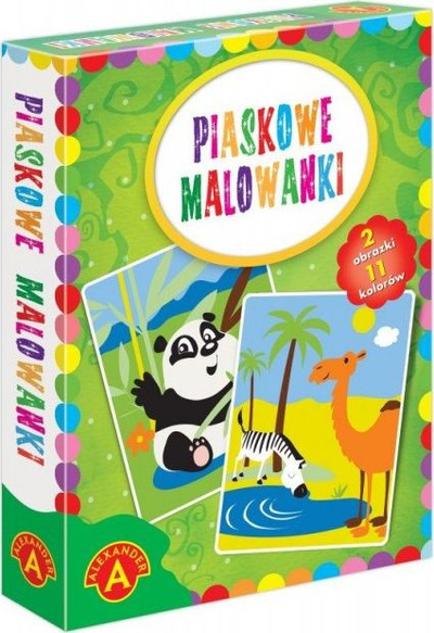 Set kreativ me rërë Alexander ALEX, piktura Panda dhe Deve, shumëngjyrëshe