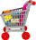 Lodër karrocë supermarket MEGA CREATIVE 482751, me gjona kuzhine, shumëngjyrëshe
