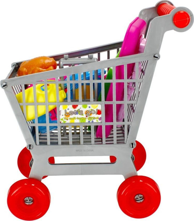 Lodër karrocë supermarket MEGA CREATIVE 482751, me gjona kuzhine, shumëngjyrëshe