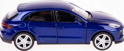 Lodër makinë Daffi Porsche Macan S RMZ, model metalik, portobagazh i hapshëm, blu e errët