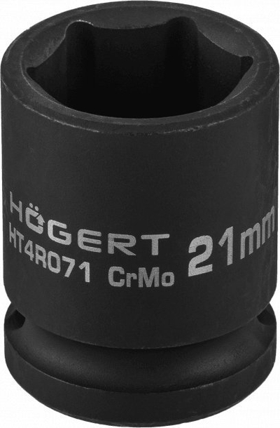 Çelës goditës Högert DIN 3121 HEX 1/2", 21mm, i zi