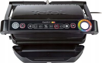 Grill elektrik Tefal OptiGrill GC7058, 2000W, pllakë jo-ngjitëse, gri