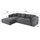 Divan këndor Bricken 110–282×98–160×72 cm (HM3275.04L)