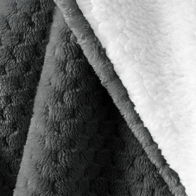 Batanije mikrofibre AmeliaHome Shleepy, 70x150 cm, dypalëshe, grafit