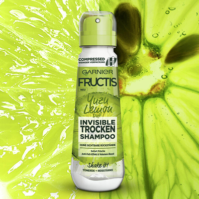 Shampo për flokë Garnier Fructis Invisible Yuzu & Lemon 100 ml