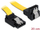 Kabllo SATA Delock 82819, SATA në SATA, 0.2m, e verdhë