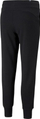 Pantallona sport për goca Puma Ess W 586839 01, pambuk, me funde me mansheta, të zeza