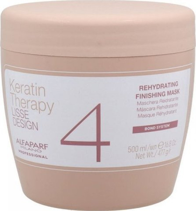 Maskë flokësh Alfaparf Lisse Design Keratin Therapy Rehydrating Finishing Mask, për flokë, profesionale, 500 ml