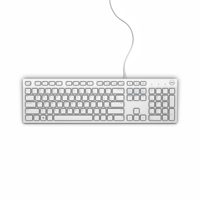 Tastierë DELL KB216, me kabllo, layout US International QWERTY, e bardhë